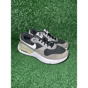 Nike‎ Air Max System Boys Size 4Y White Gray Athletic Shoes Sneakers DQ0284-002